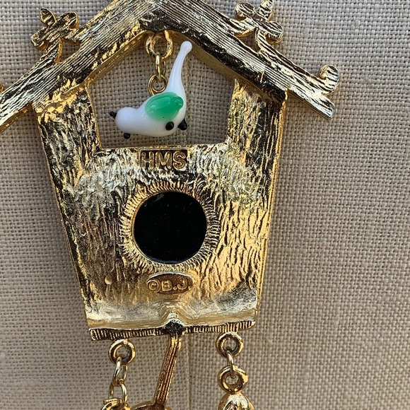 Vintage Madeira Creations Cuckoo Clock Necklace - Picture 5 of 6